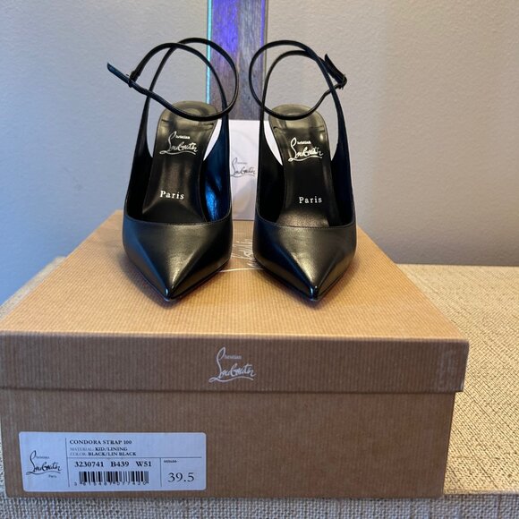 Christian Louboutin Condora Strap 100 Leather Stiletto - Picture 2 of 7